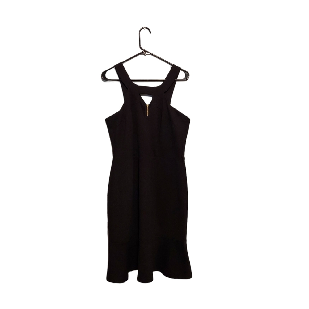 City Chic Dress Size XS/14W Black Halter Party Formal Black Tie Whimsigoth Y2K